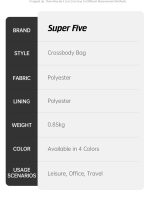 کیف دوشی سوپر فایو کد FKB00741 - Image 12