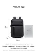 کوله پشتی چرخ دار آرکتیک هانتر مدل lg00860 - Image 17