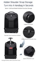 کوله پشتی چرخ دار آرکتیک هانتر مدل lg00861 - Image 12